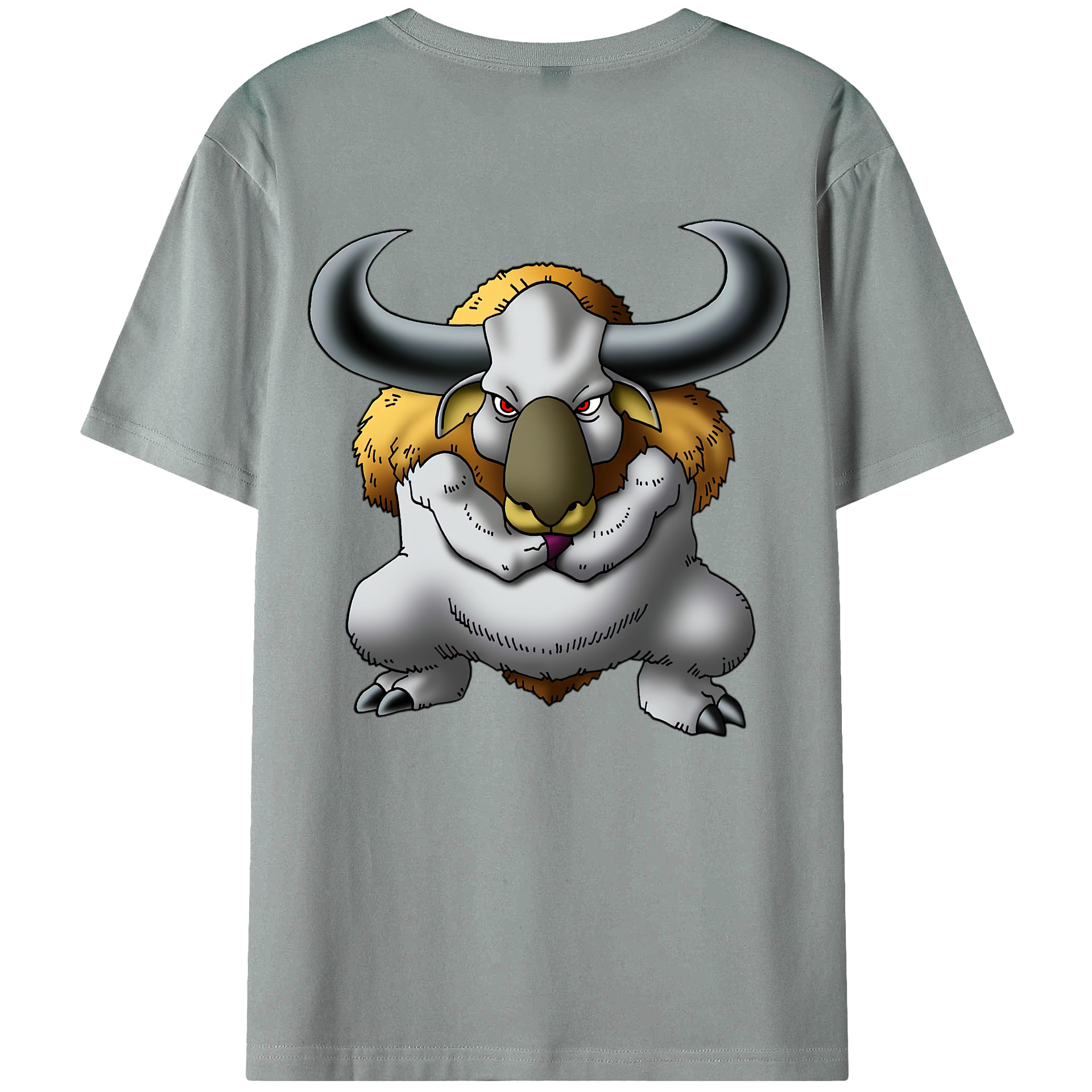 （画像用） ドラゴンクエスト Doragon Kuesuto Dragon Quest 綿100％ メンズ半袖Tシャツ（バックプリント） 通気性
